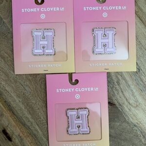 Stoney Clover Lane Pink and Gold 'H' Sticker Patch